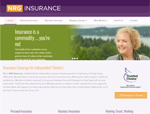 Tablet Screenshot of nrg-insurance.com